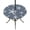 Navy, Steel Blue, White, variant on Round Outdoor Tablecloth with Umbrella Hole and Zipper, Dark Blue Starfish Coastal Tablecloth with Elastic Waterproof, Summer Beach Nautical Sea Ocean Patio Table Covers for 55" - 60" Pool Tables