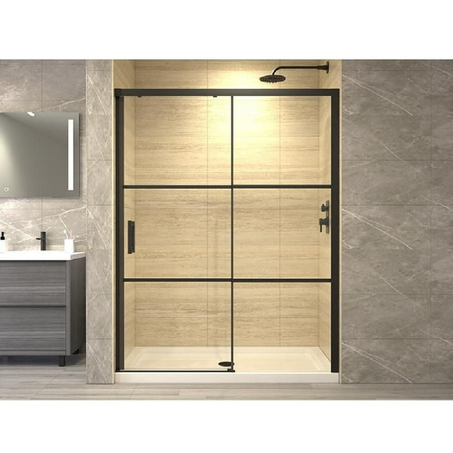 A&E Bath and Shower ATLAS-60-BLK Shower Kit
