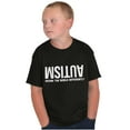 thumbnail image 3 of Autism Seeing the World Differently Crewneck T Shirts Boy Girl Teen Brisco Brands XS, 3 of 6