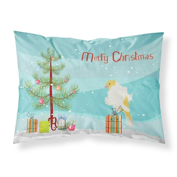 Parisian Trumpeter Canary Merry Christmas Fabric Standard Pillowcase CK4484PILLOWCASE