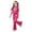 Hot Pink, variant on Tween Girls Casual Fashion Outfit With Bow Short Sleeve Top Long Pants Sets Clothes