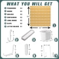 thumbnail image 3 of Pegboard Combination Kit Wall Mounted Storage Set with Pegboards & Accessories Hanging Peg Boards Organizer for Walls Display Crafts Organization Kitchen Organizer &, 3 of 6
