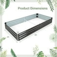 thumbnail image 3 of Resenkos Raised Planter Boxes, Large Space Elevated Flower Beds,Large Outdoor Metal Planter Box for Vegetable Fruit Herb Flower-Coffee, 3 of 8