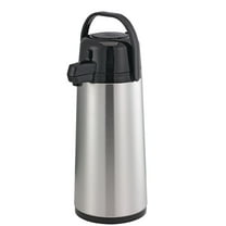 Service Ideas ECA19S Eco-Air Push Button Airpot, Glass Vacuum, 1.9 Liter, Stainless Exterior