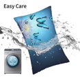thumbnail image 6 of Goofa Butterflies And Waterlily In Water Print Plush Throw Pillow Case, Soft Velvet with Hidden Zipper, Decorative Cushion Cover for Sofa, Bed, Car, and Home Décor-20"x30", 6 of 6