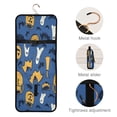 thumbnail image 4 of Portable Travel Toiletry Bag Roll up Makeup Bag Spacious Hanging Hook Makeup Bag for Travel Gym Camping Cartoon Halloween Pattern, 4 of 9