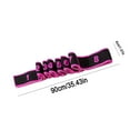 thumbnail image 2 of 8-Segmented Yoga Resistance Band - Adjustable Elastic Exercise Stretching Belt for Strength Training, Durable Fitness Tool for Home & Gym, Year of The Horse Workout Essential, 1.5*35.4in, Hot Pink, 2 of 5