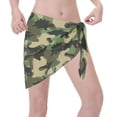 thumbnail image 3 of Bingfone Camouflage Dinosaur Women's Sarong Swimsuit Cover Ups Bathing Suit Coverups Chiffon Beach Wrap Skirts, 3 of 7