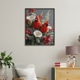 thumbnail image 4 of Paint By Numbers Kit for Adults Beginner - DIY Red Floral Arrangement Canvas Painting Kits for Adults, Frameless Paint By Number for Adults for Home Wall Decor 16x20 Inch, 4 of 7