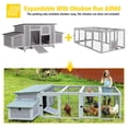 thumbnail image 6 of Aivituvin Wooden Chicken Coop Large Chicken House Outdoor for Duck Quail Hen Cage with 2 Nesting Boxes, 6 of 11