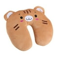 thumbnail image 2 of ZPSHYD Oreiller de Voyage pour Enfant, Oreiller Confortable en Forme de U pour Le Cou des Animaux, adapté au Coussin de Jouets pour Enfants en Avion de Voiture de Voyage(Tiger), 2 of 8