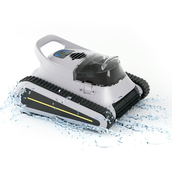 Seauto Crab Robotic Pool Vacuum-Wall Climbing Capability- Replaceable Battery-Working Time more than 1.5 Hours Cordless Pool Vacuum, Ideal for In-Ground Pools