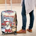 thumbnail image 4 of Santa is Coming Chihuahua Merry Christmas Xmas Noel Truck Tree Travel Luggage Cover Dog Lover Gifts Idea Suitcase Dust Protective Decor - 02023, 4 of 5