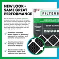thumbnail image 4 of Filterbuy 14x24x1 Air Filter MERV 10 Odor Defense, Pleated HVAC AC Furnace Filter Replacement, 3-Pack, 4 of 10