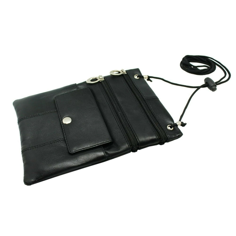 Juzar Tapal Collection Black Water Resistant Neck Hanging Passport