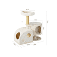 thumbnail image 3 of Rascador Gato Con Casa Malubero Beige, 3 of 5