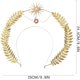 thumbnail image 3 of Diadema de diosa Disfraz de Halloween para mujer Tocado de diosa Hermosa hoja, Sol, Estilo de cadena de cuentas Corona / Diadema / Corona de halo María, 3 of 5
