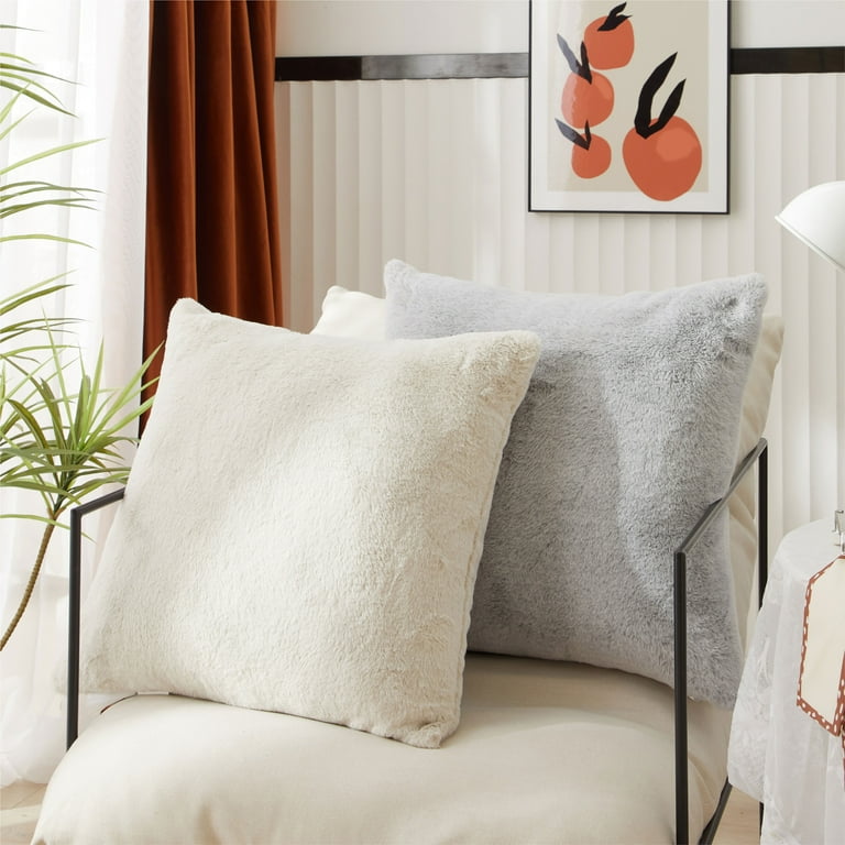 Marisa tipped faux fur pillow hot sale