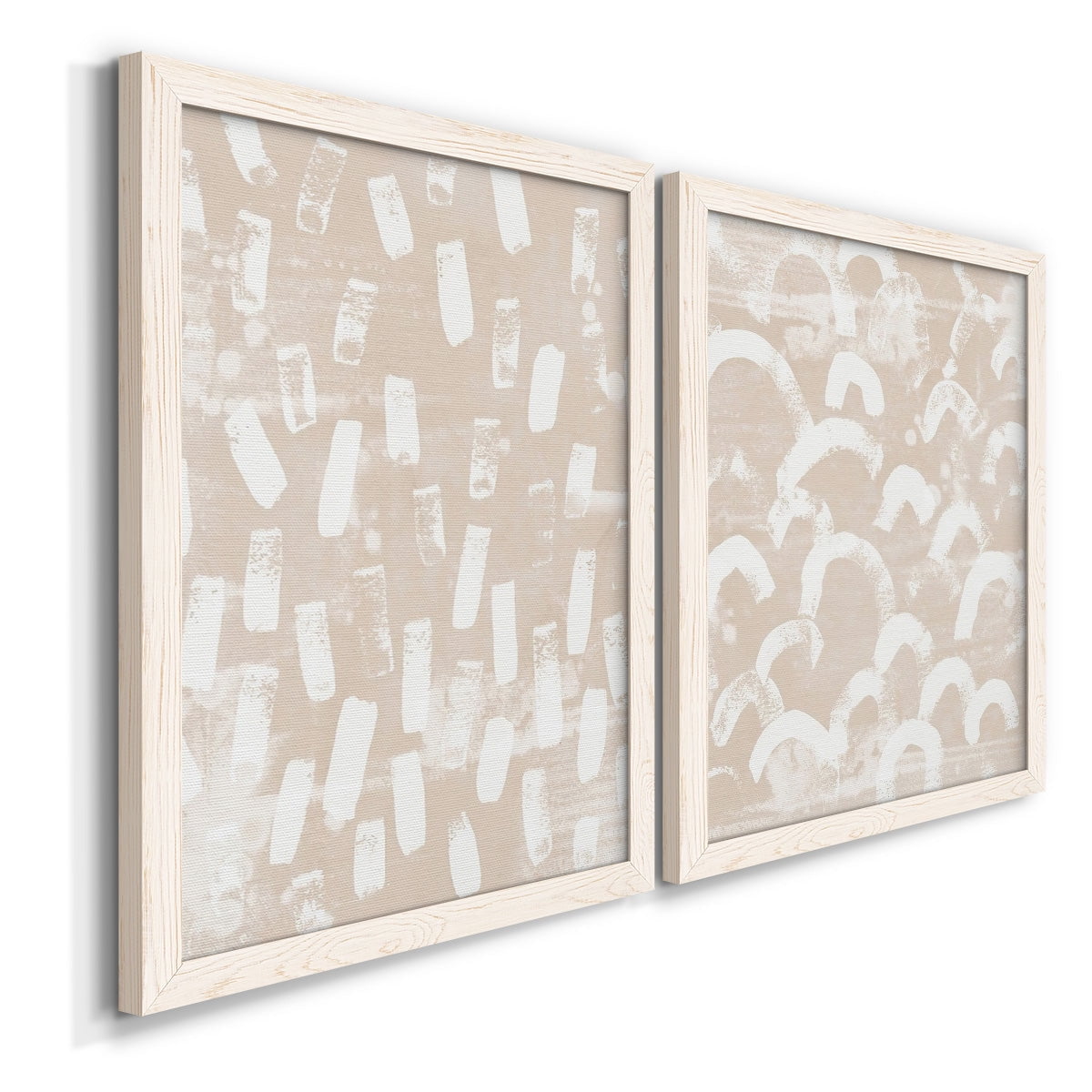 Earth Etching I - Premium Framed Canvas 2 Piece Set - Ready to Hang