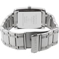 thumbnail image 4 of Elgin Quartz Analog Watch, Black Rectangle Dial, Silver and Black Bracelet, Men's (FG9060ST), 4 of 4