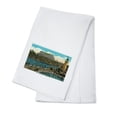 thumbnail image 1 of Hershey, Pennsylvania, View of the Hershey Park Swimming Pool (100% Cotton Tea Towel, Decorative Hand Towel, Kitchen and Home), 1 of 3