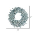 thumbnail image 4 of Vickerman 60" Silver Fir Artificial Christmas Wreath, Warm White Dura-Lit LED lights., 4 of 4