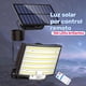 thumbnail image 1 of Una sola lámpara solar para exteriores equipada con modo de sensor de movimiento, con 126 luces LED. Esta lámpara de pared es adecuada para porches y jardines, ofrece tres modos de iluminación,, 1 of 10
