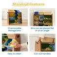 thumbnail image 5 of ECR4Kids Tree Toy Storage Organizer and 12 Removable Plastic Bins, Kids Furniture, Earthtone, 5 of 9