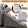 thumbnail image 4 of Escalera Plegable para Mascotas Desmontable 3 Niveles - Modular de Velcro, Almohadilla de Lana de Cordero, Almacenamiento, Independiente, Cojín Lavable Antideslizante, para Perros y Gatos, 4 of 7