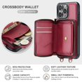 thumbnail image 3 of For Iphone 15 Pro Max Jeehood C22 Series Zipper Wallet Leather Phone Case With,iPhone 14 Pro, 3 of 6