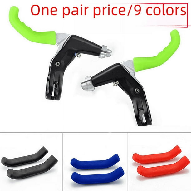Funda protectora para manija de freno de bicicleta Mountain Dead Flying Highway, funda protectora para manija de freno de bicicleta plegable, funda de silicona, precio por par