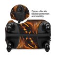 thumbnail image 2 of Fotbe Gold Flame Pattern Wolf Funda Protectora para Equipaje, Antirrayones y Resistente a la Suciedad, Compatible con Maletas de 18 a 32 Pulgadas-Small, 2 of 7