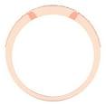 thumbnail image 5 of 0.25 ct Brilliant Round Cut Natural Citrine 14k Rose Gold Stackable Band SZ 8.25, 5 of 6