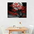 thumbnail image 2 of PRATYUS Canvas Wall Art Picture 20x16in for Living Room Bedroom Home Decor Fall Red Flower Tree 20x16in, 2 of 3