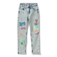 thumbnail image 4 of Justice Girls x Stranger Things Patched Mini Mom Jeans, Sizes 6-18, Slim & Plus, 4 of 4
