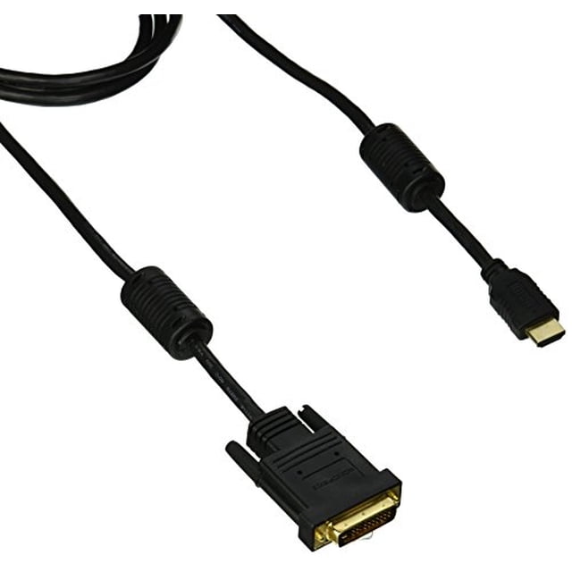 Cable de video Monoprice - 6 pies - Negro | Núcleos de ferrita HDMI a