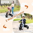 thumbnail image 5 of Costway Black 4 in 1 35" Tricycle with Convertible Seat, 5 of 11