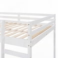 thumbnail image 3 of Full Size Wood Platform Bed with Slide, Sturdy Pine Construction, White, for Bedroom, 3 of 14