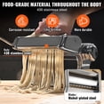 thumbnail image 4 of VEVOR Machine à Pâtes, 9 Réglages d'Épaisseur Réglables, Rouleaux et Coupe-Nouilles en Acier Inoxydable, Presse Manuelle, Kit d'Outils de Cuisine pour Pâtes, Parfait pour Spaghetti Lasagne, 4 of 9