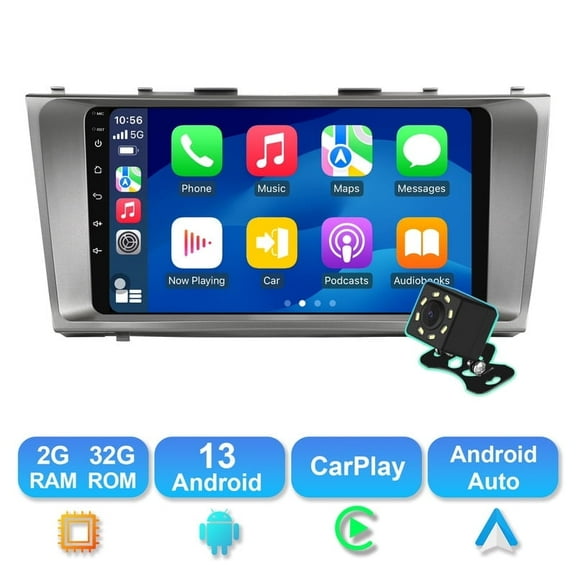 Android 13 Car radio for Toyota Camry 2006-2011 Multimedia Stereo Wireless Carplay Android Auto Autoradio Navigation GPS WIFI Mirror link Camera FM BT 2 32G