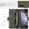 thumbnail image 2 of Wallet Case for Samsung Galaxy Z Fold5,Magnetic Protect PU Leather Flip Case with Card Holder Cash Slot RFID Blocking Kickstand Shockproof Protection Case for Samsung Z Fold5 (Coffee), 2 of 18