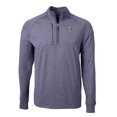 thumbnail image 2 of Men's Cutter & Buck Heather Navy North Carolina Tar Heels Big & Tall Adapt Eco Knit Heather Quarter-Zip Top, 2 of 3