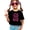 Black Shirt, variant on Girly Big Sis Finally Shirt for Toddlers & Kids Pink Retro Heart Big Sister Sibling Tee for Girls Natural Shirt 4T