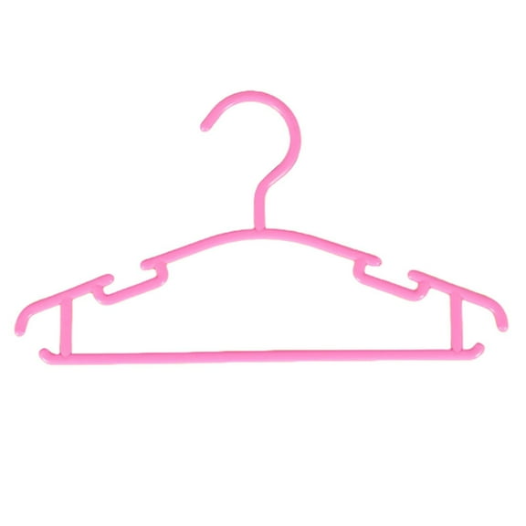Colorful Thickened Kids Hanger with Pants Clip Lightweight Durable for Baby Children Clothes Drying Rack Home Use