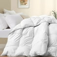thumbnail image 2 of Bedding Comforter Alaskan King 120X132, Duvet Insert, Quilted Comforter with Corner Tabs, All Season Lightweight Quilt, Down Alternative Hotel Comforter Oversized Alaskan King 120X132 White, 2 of 7