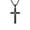 Black, variant on PAMTIER Men's and Women's Stainless Steel Classic Devotion with Rhinestones Cross Pendant Necklace Black