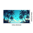 thumbnail image 3 of LUUFILx Tropical Palm Tree Banner Scenic Backdrop for Outdoor Party Photography Props Summer Home Decor Wall Background Beach Vacation Decorations, 3 of 8