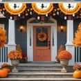 thumbnail image 6 of Halloween Decoration Flags Set of 2 - 17.7x35.4in Colorful Polyester Banners for Yard, Fence & Porch - Spooky Indoor/Outdoor Party Decor with Hanging Loops, Washable Halloween Fan Flags, 6 of 6