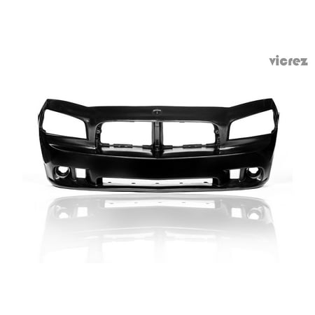 - Vicrez Dodge Charger 2006-2010 SRT Look Style Polyurethane Front Bumper - vz100061