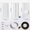 thumbnail image 4 of Kit de ventana ac con acoplador de 5,9 pulgadas, kit de ventilación ac ajustable Afortunado Sencillez, 4 of 5